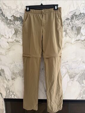 L.L. Bean boys Zip-Off Travel Chinos - Khaki